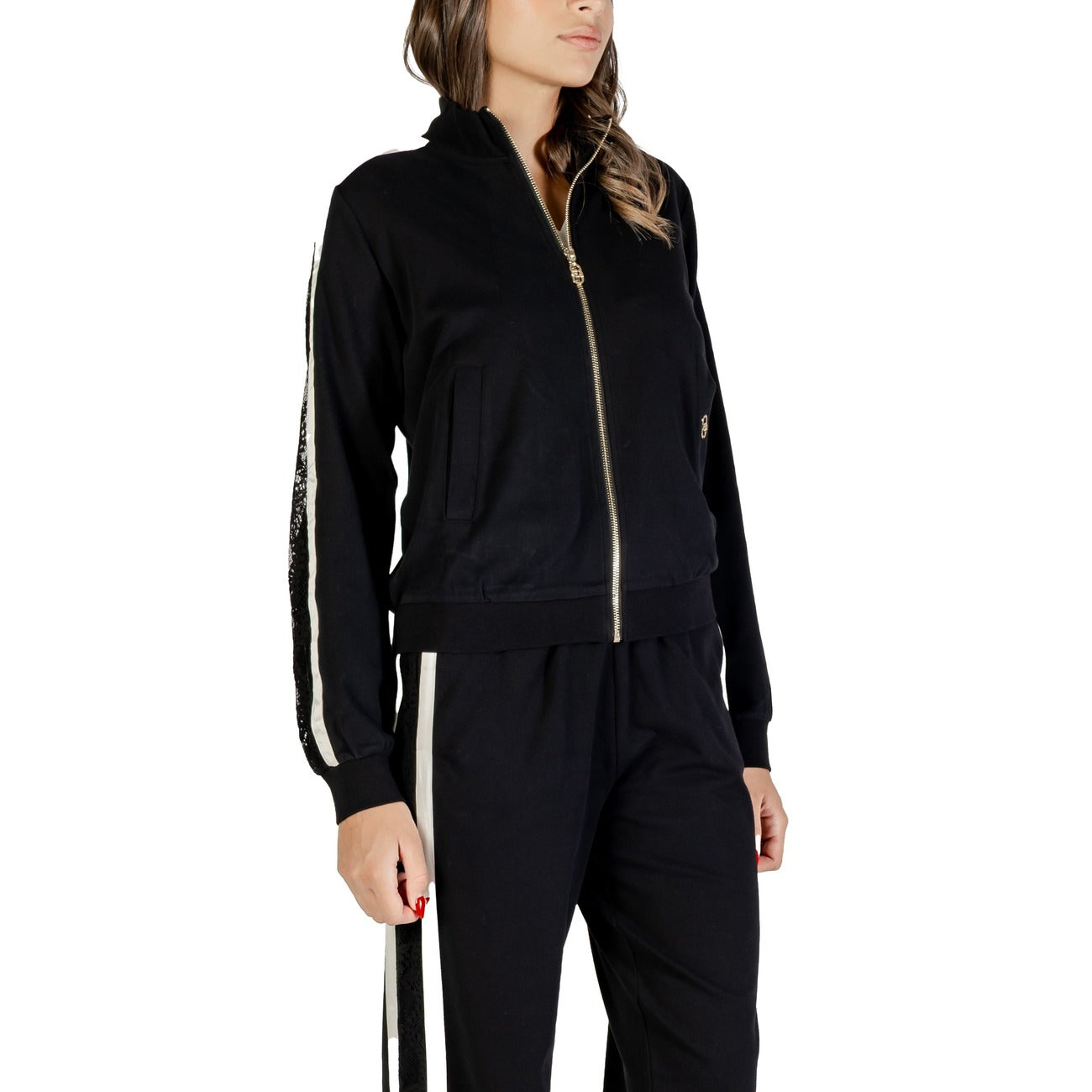 Liu Jo Sweat Femme Noir à Zip – Automne/Hiver