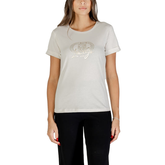 Liu Jo T-Shirt Femme Blanc à Imprimé – Automne/Hiver