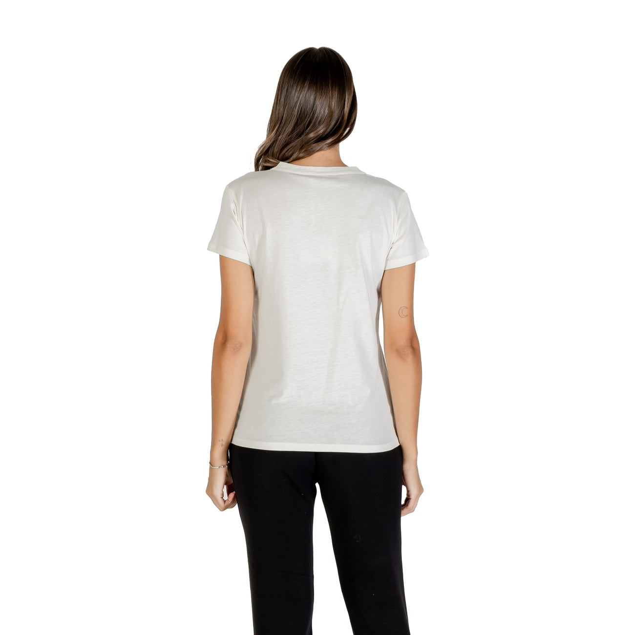Liu Jo T-Shirt Femme Blanc Col V – Automne/Hiver