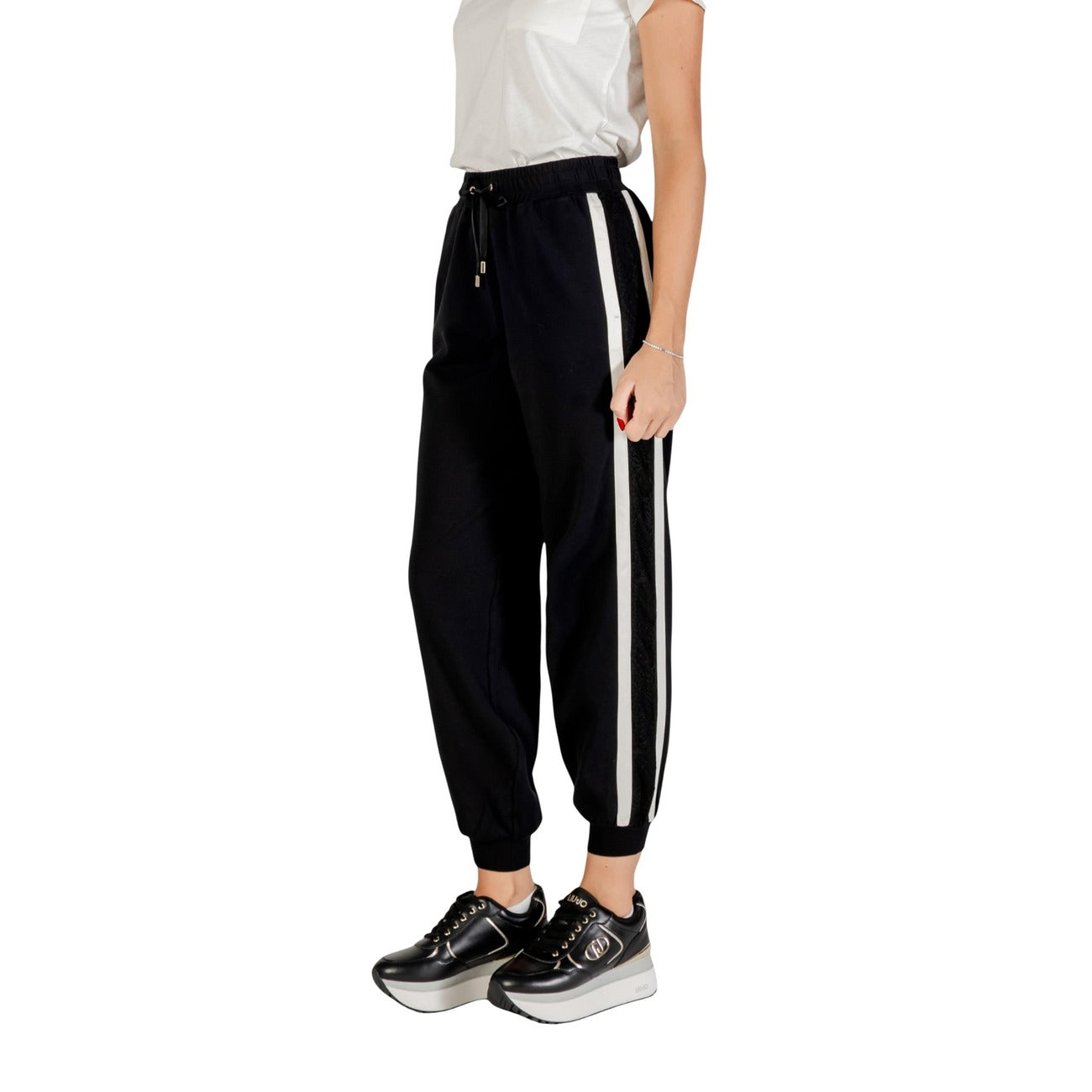 Liu Jo Pantalon Femme Noir Style Jogging – Automne/Hiver