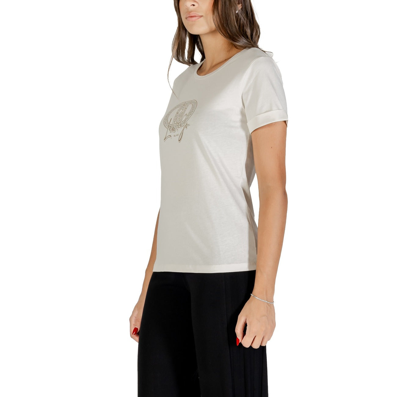 Liu Jo T-Shirt Femme Blanc à Imprimé – Automne/Hiver