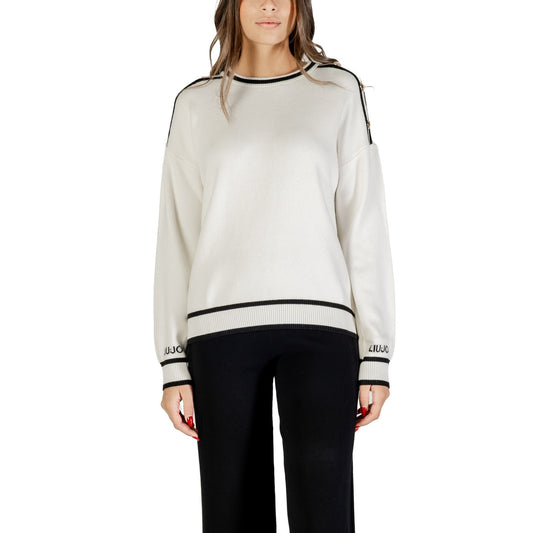 Liu Jo Pull Femme Blanc à Manches Longues – Automne/Hiver