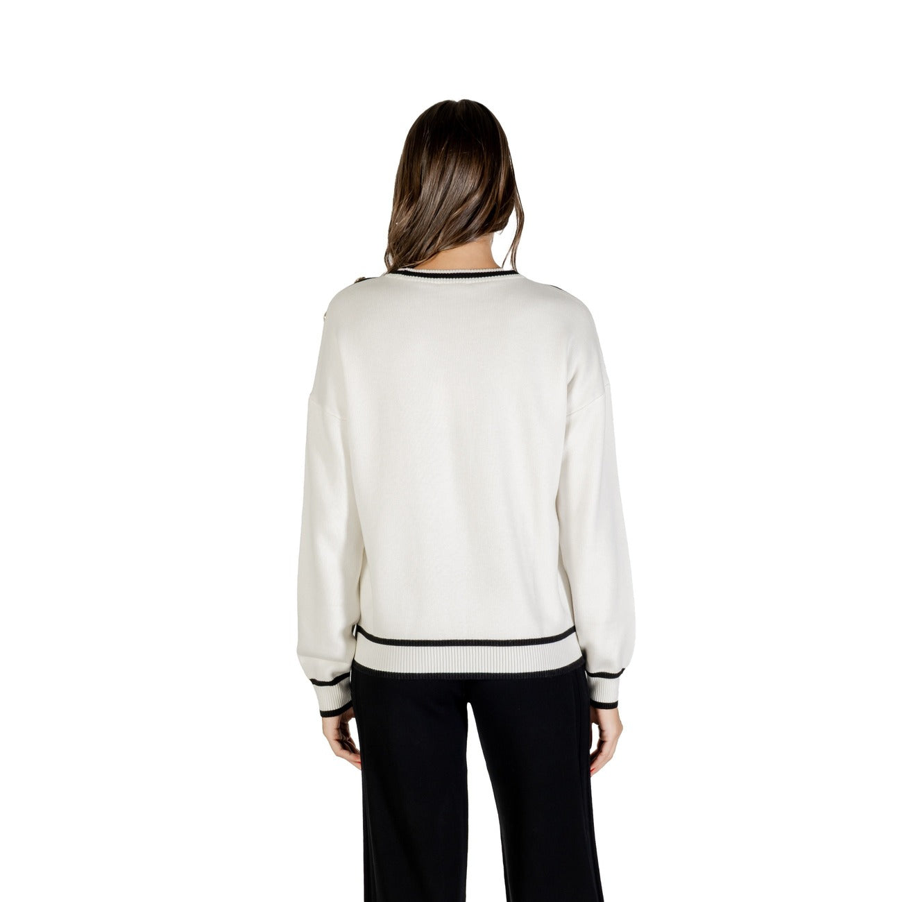 Liu Jo Pull Femme Blanc à Manches Longues – Automne/Hiver