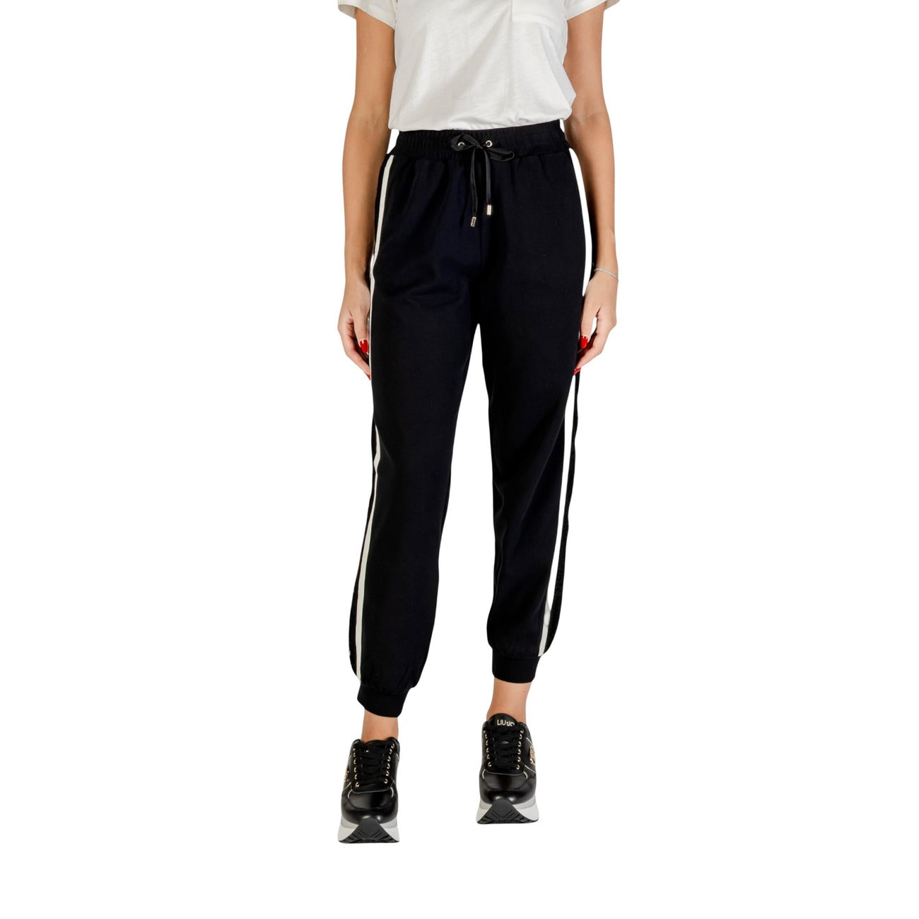 Liu Jo Pantalon Femme Noir Style Jogging – Automne/Hiver